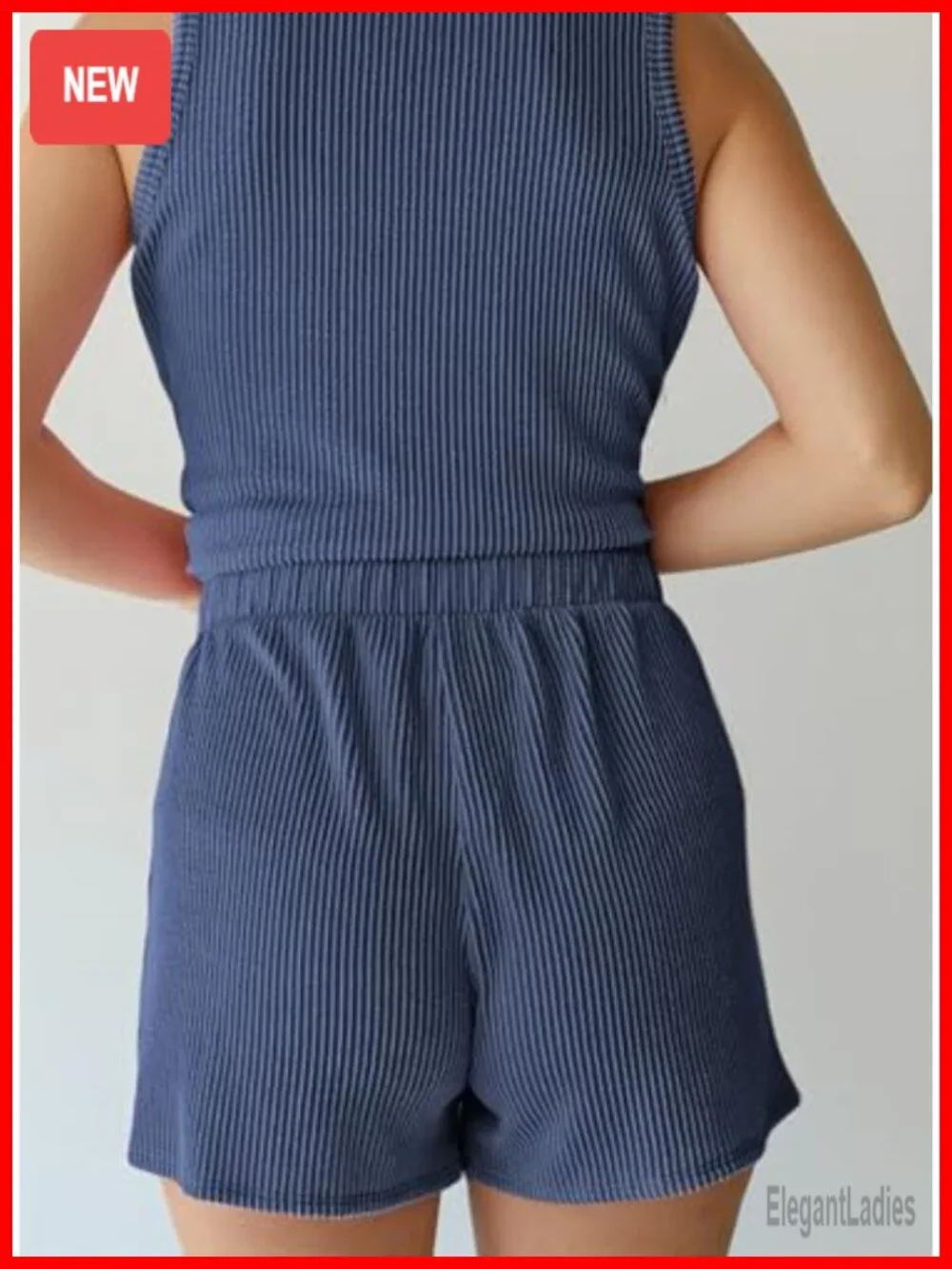 Women's 2 Piece Shorts Set Matching Loungewear Crewneck Tank and Shorts